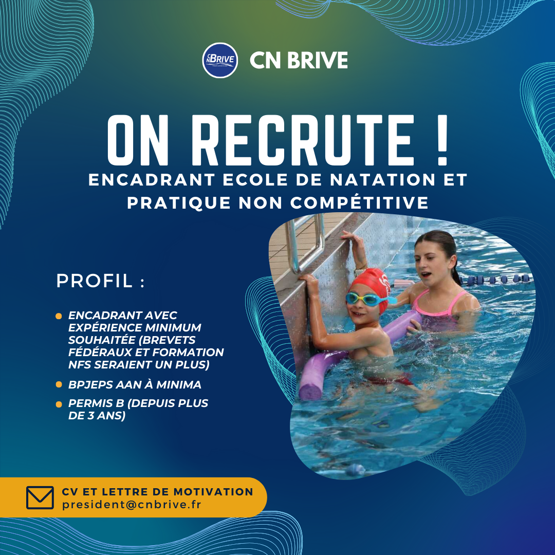 Le club recrute un éducateur temps plein ! 