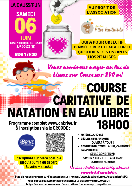 La CAUSS'FUN - course caritative le 6 juin à partir de 17h30
