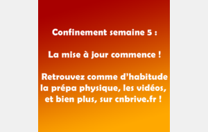 Confinement, semaine 5 !