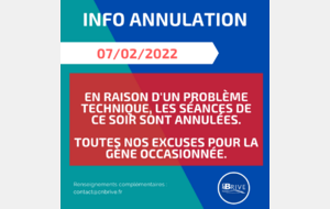 Annulation séance