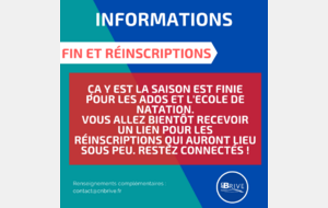 Fin de l'année et réinscriptions