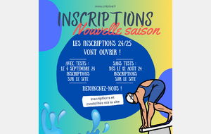 INSCRIPTIONS 2024 / 2025