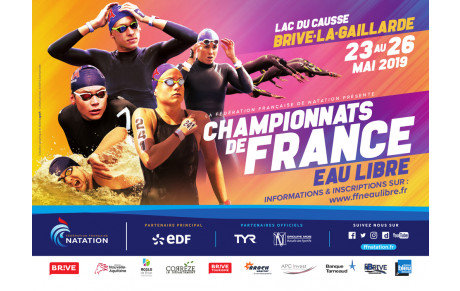 Appel à bénévoles : Coupe d'europe et championnats de France de natation en Eau Libre, CAUSSE 2019