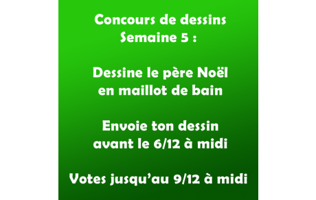 Concours de dessin, semaine 5