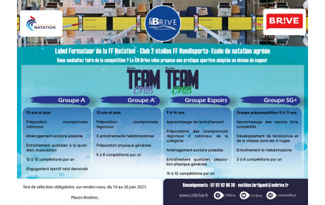 Tests Team CNB Natation (compétition) 