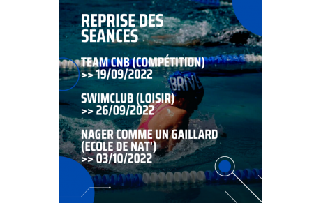 Dates de reprise de la saison