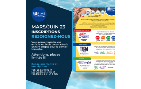 Inscriptions dernier trimestre