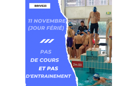 Pas de cours le 11 novembre 